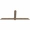 Ekena Millwork Eugene Smooth Timber Gable Bracket, Douglas Fir, 84"W x 35"H x 1 1/2"D x 5 1/2"F, 10/12 Pitch GBW084X35X0206EUG00SDF - alternate 5